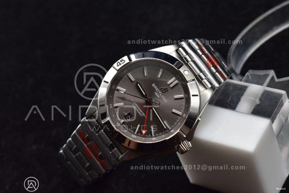 BLS Best GMT 1:1 Chronomat Automatic Edition Factory Breitling A BestValue on SS 40mm Bracelet 529 Dial Grey 0809
